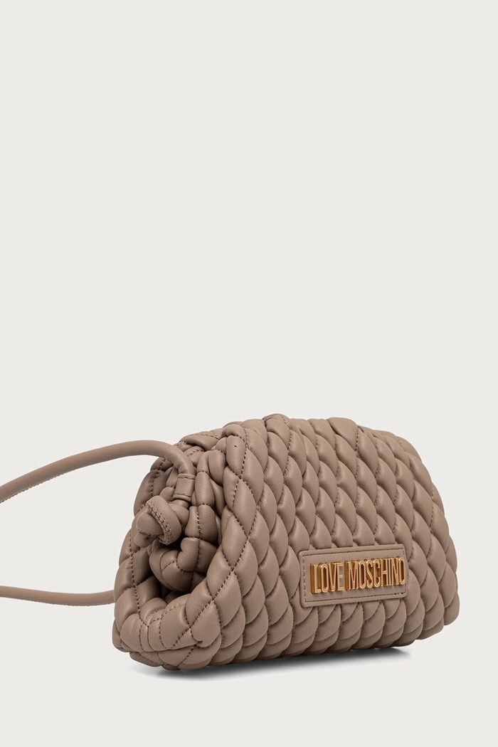Love Moschino torebka crossbody damska skórzana JC4290PP0PK1210A beżowy AW26