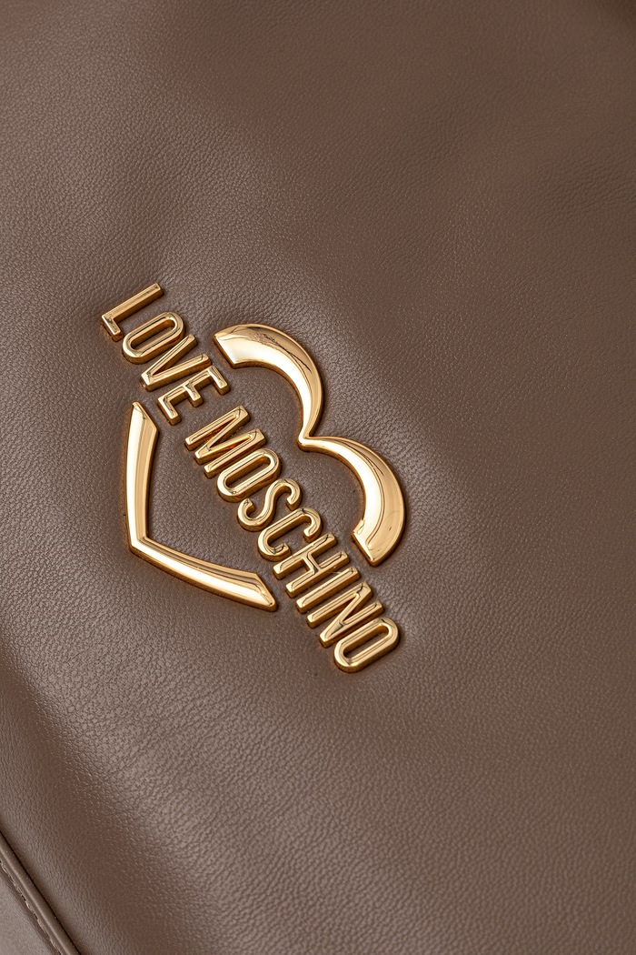 Torebka damska z imitacji skóry Love Moschino JC4286PP0PK1020A brązowy