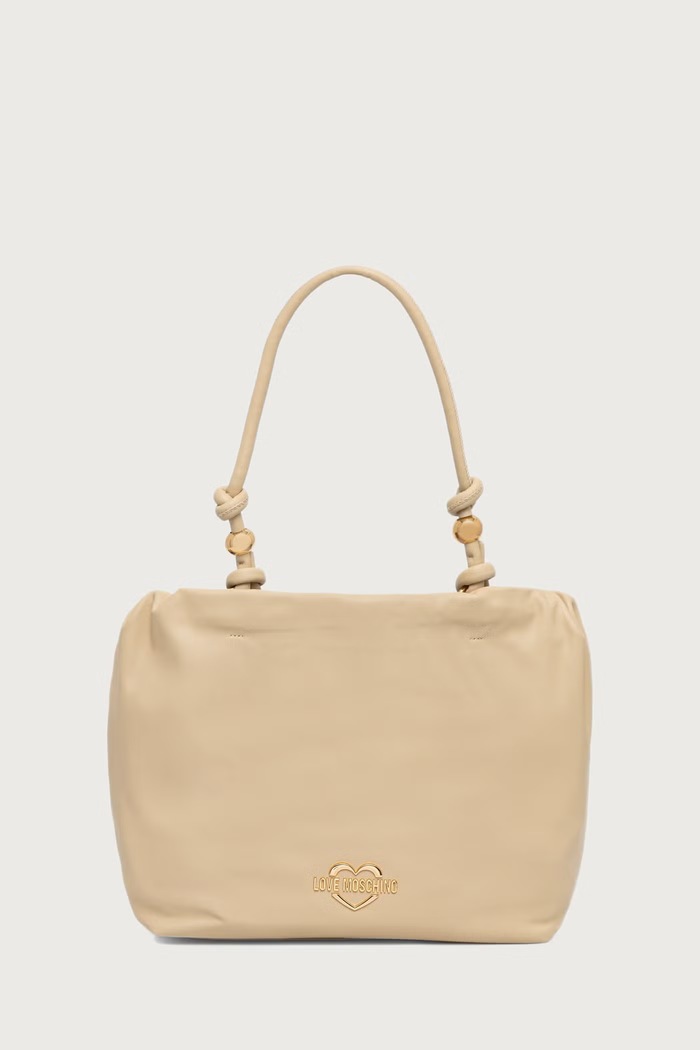 Love Moschino torebka shopper damska z imitacji skóry brązowy JC4284PP0PK1012A