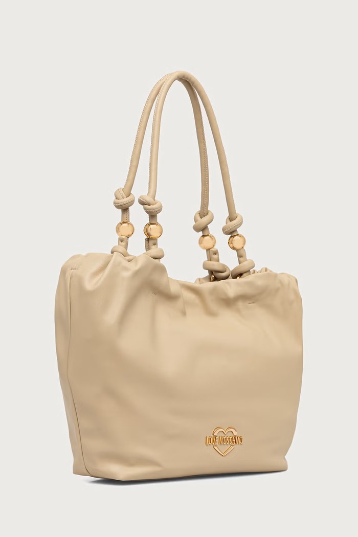 Love Moschino torebka shopper damska z imitacji skóry JC4284PP0PK1012A brązowy AW26