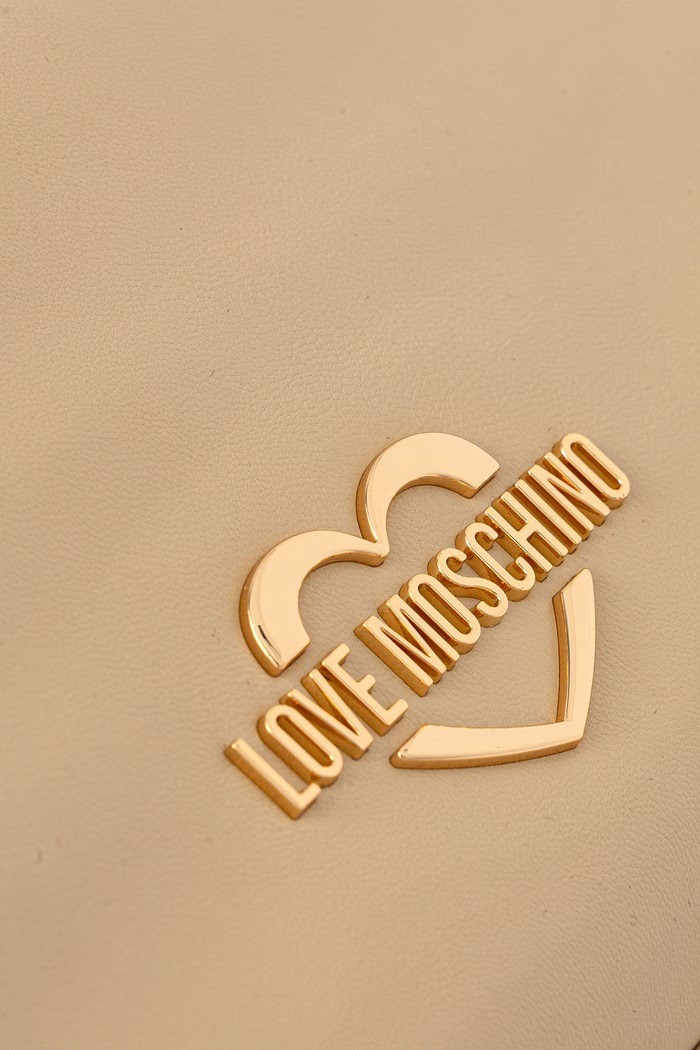 Love Moschino torebka shopper damska z imitacji skóry brązowy JC4284PP0PK1012A