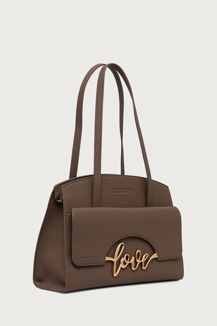 Love Moschino torebka tote damska z imitacji skóry JC4271PP0PKR0203 zielony AW26