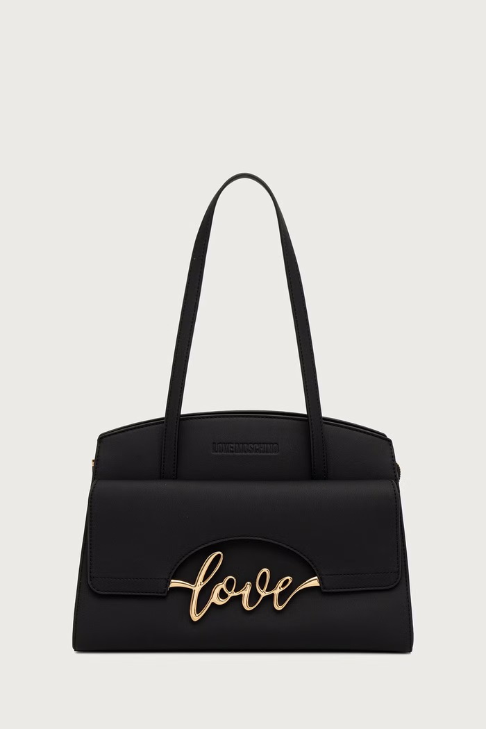 Love Moschino torebka tote damska z imitacji skóry czarny JC4271PP0PKR0000