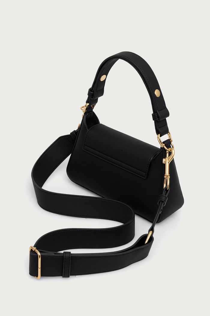 Akcesoria Love Moschino Torebka crossbody damska z imitacji skóry JC4268PP0PKR0000 czarny