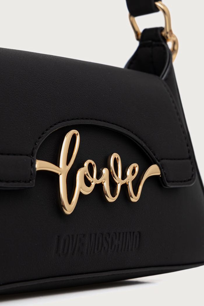 Torebka crossbody damska z imitacji skóry Love Moschino JC4268PP0PKR0000 czarny