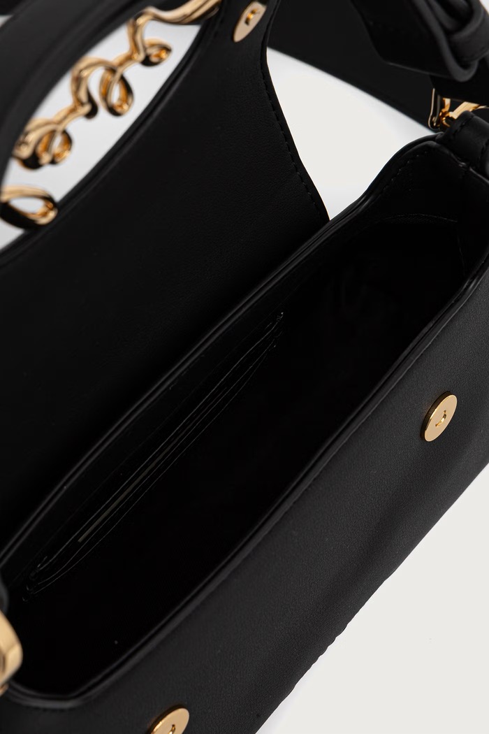 Torebka crossbody damska z imitacji skóry Love Moschino czarny JC4268PP0PKR0000