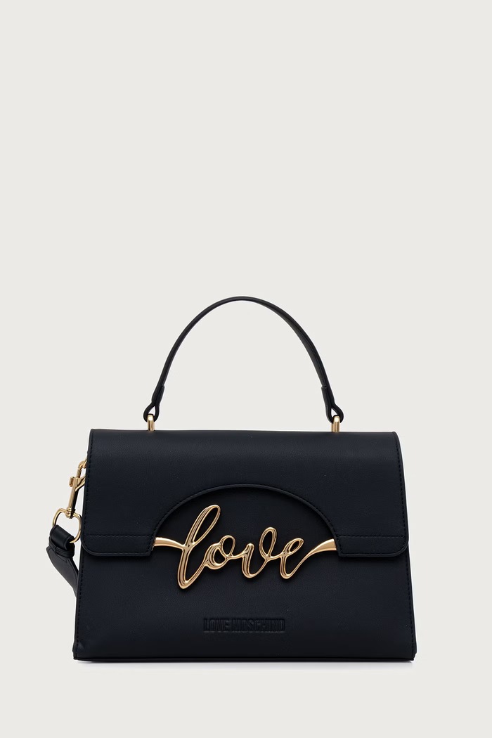Love Moschino torebka crossbody damska z imitacji skóry czarny JC4267PP0PKR0000