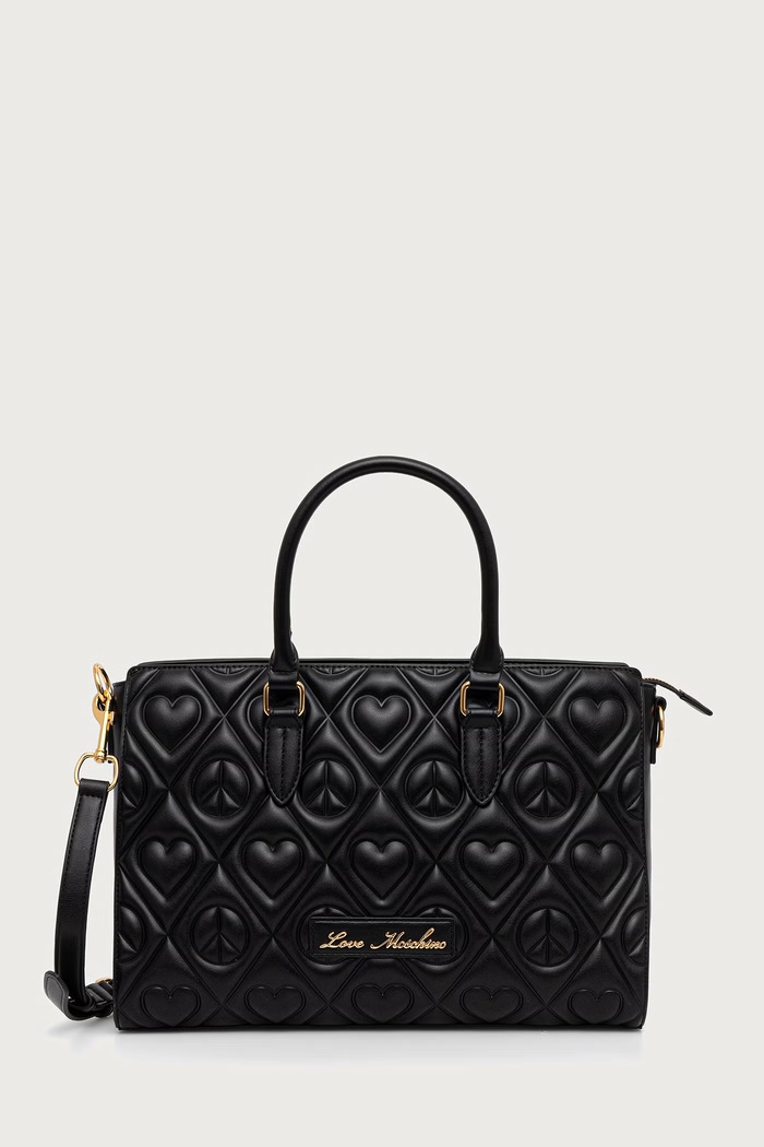 Love Moschino Torebka damska z imitacji skóry czarny JC4263PP0PKQ0000