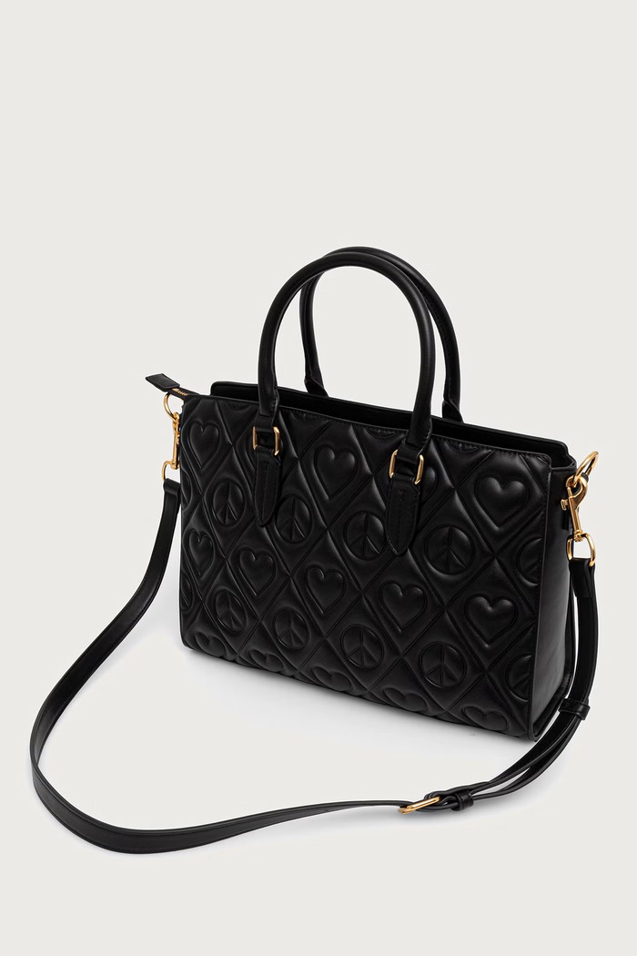Akcesoria Love Moschino Torebka damska z imitacji skóry JC4263PP0PKQ0000 czarny