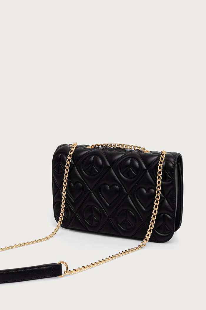 Akcesoria Love Moschino Torebka damska z imitacji skóry JC4262PP0PKQ0000 czarny