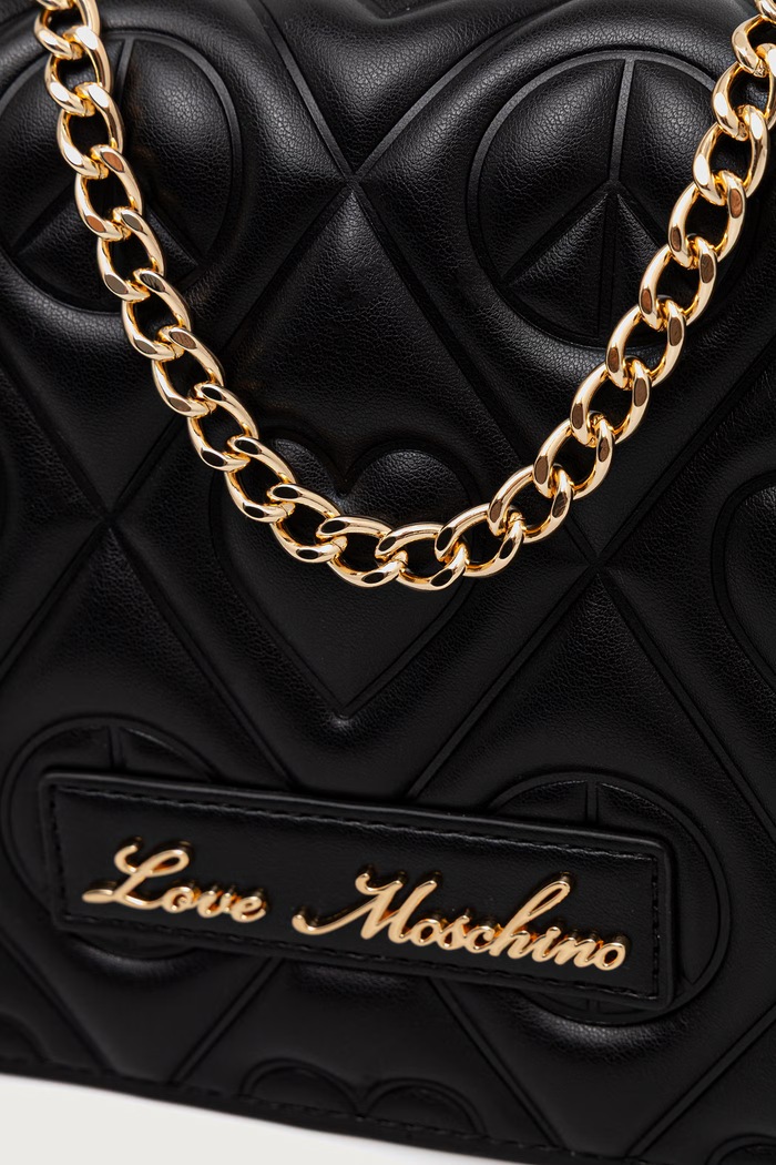 Torebka damska z imitacji skóry Love Moschino JC4262PP0PKQ0000 czarny