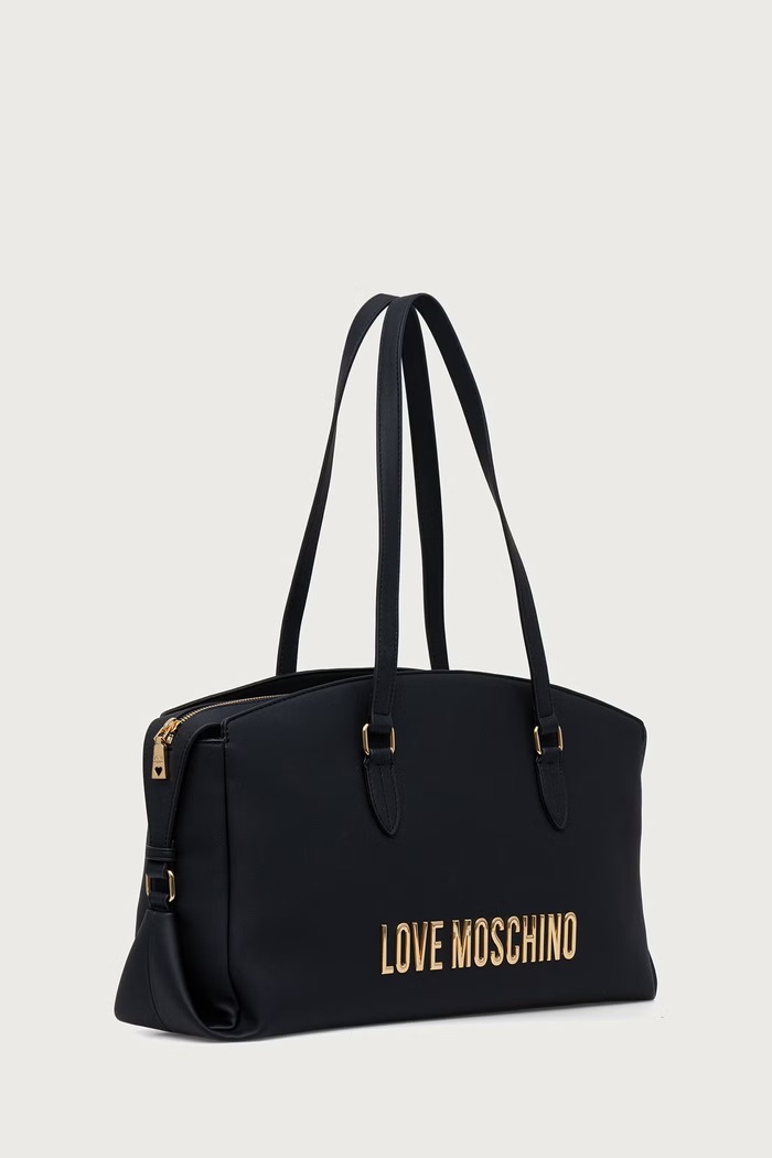 Love Moschino torebka damska z imitacji skóry JC4251PP0PKD0000 czarny AW26