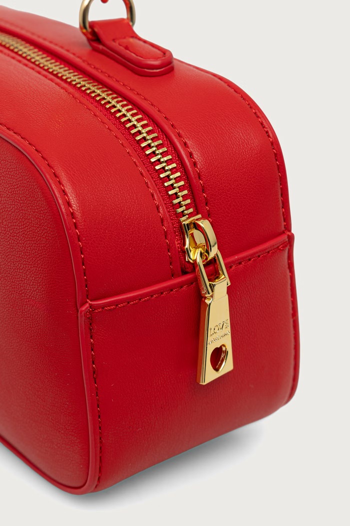 Torebka crossbody damska z imitacji skóry Love Moschino JC4246PP0PKL0500 czerwony