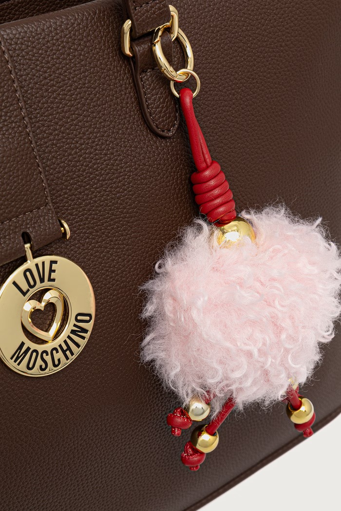 Torebka shopper damska z imitacji skóry Love Moschino JC4239PP0PKI0313 brązowy