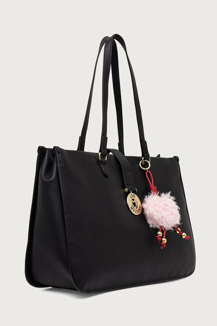 Love Moschino Torebka damska z imitacji skóry JC4239PP0PKI0000 czarny AW26