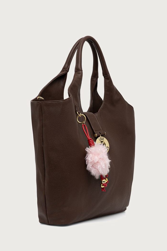 Love Moschino Torebka tote damska z imitacji skóry JC4238PP0PKI0313 brązowy AW26