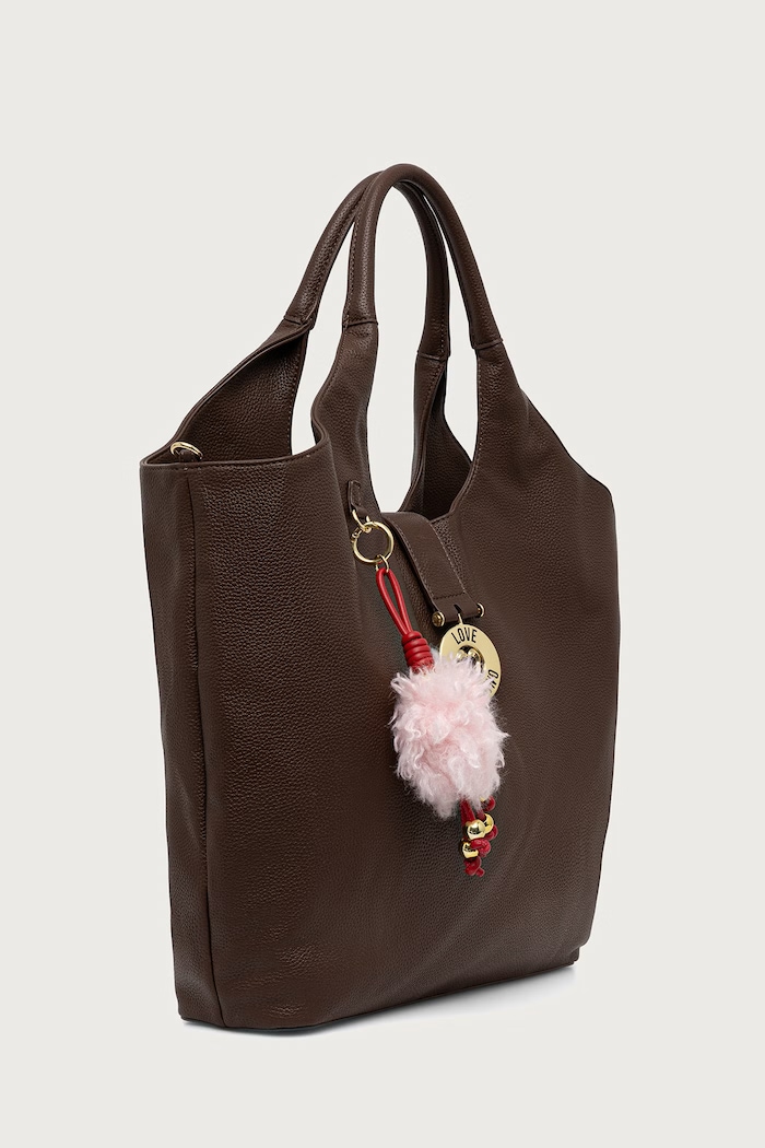 Love Moschino Torebka tote damska z imitacji skóry JC4238PP0PKI0313 brązowy AW26