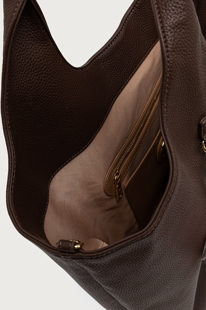 Torebka tote damska z imitacji skóry Love Moschino brązowy JC4238PP0PKI0313