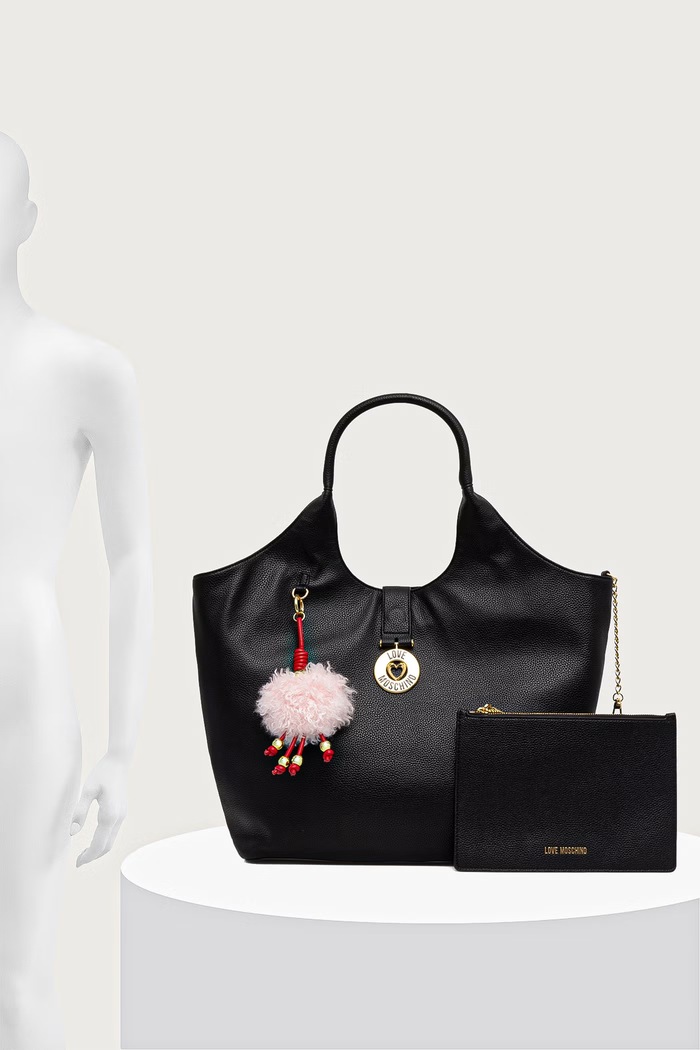 Love Moschino Torebka shopper damska z imitacji skóry JC4238PP0PKI0000