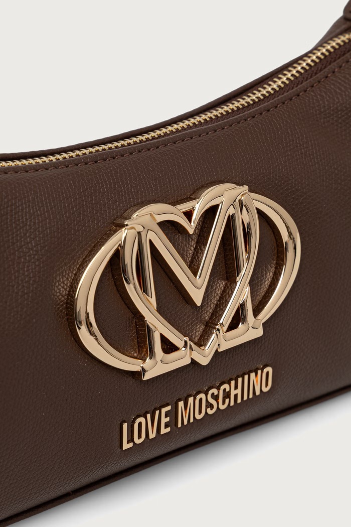 Torebka damska z imitacji skóry Love Moschino JC4212PP0PKB0313 brązowy