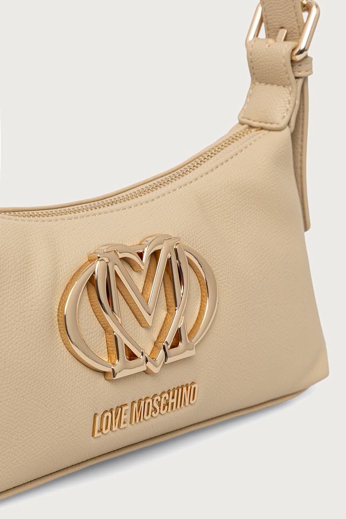 Torebka damska z imitacji skóry Love Moschino JC4212PP0PKB0129 beżowy