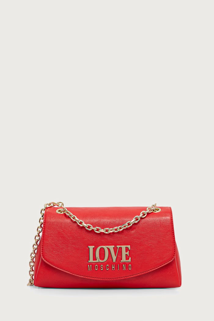 Love Moschino Torebka crossbody damska z imitacji skóry czerwony JC4201PP0PKA0500