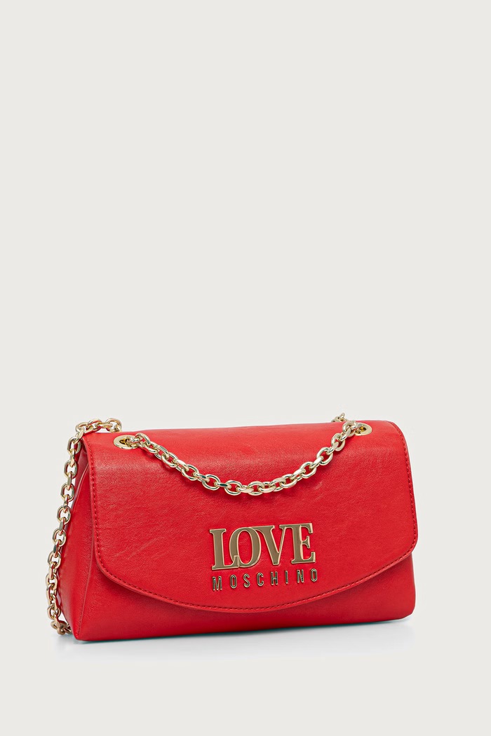 Love Moschino Torebka crossbody damska z imitacji skóry JC4201PP0PKA0500 czerwony AW26
