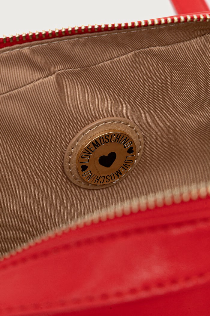 Torebka damska z imitacji skóry Love Moschino czerwony JC4200PP0PKA0500
