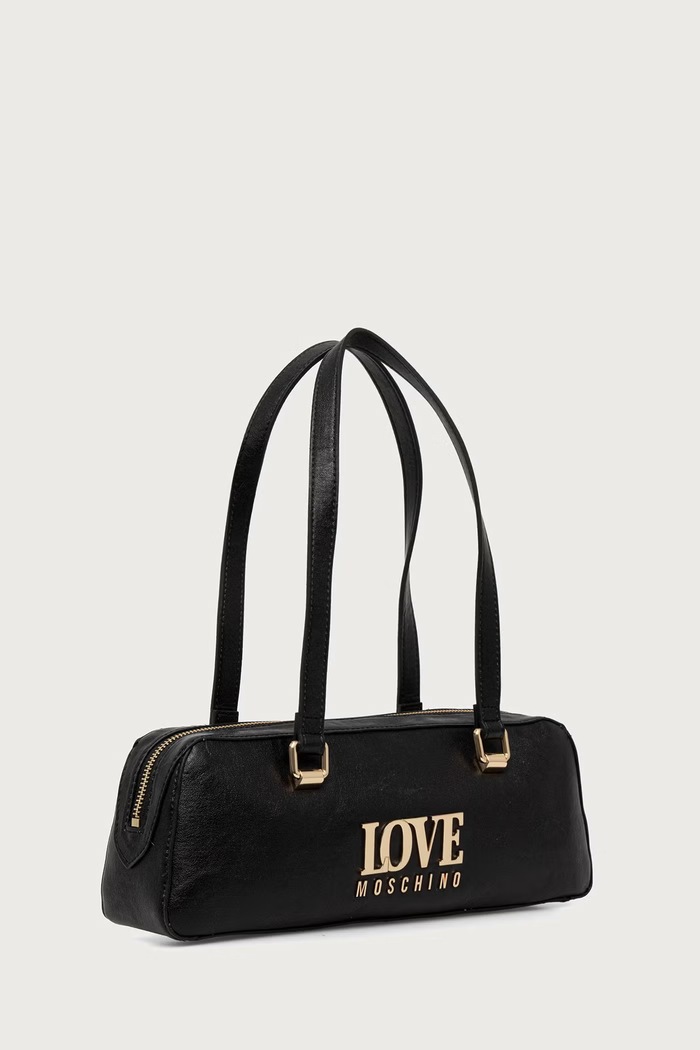 Love Moschino Torebka bagietka damska z imitacji skóry JC4200PP0PKA0000 czarny AW26