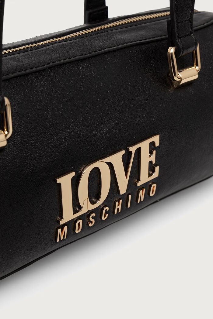 Torebka bagietka damska z imitacji skóry Love Moschino JC4200PP0PKA0000 czarny