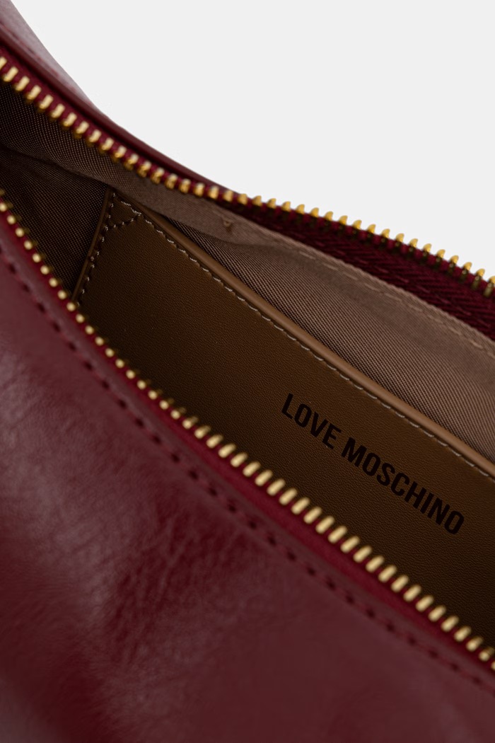 Love Moschino torebka damska z imitacji skóry JC4390PP1PKO0552 bordowy