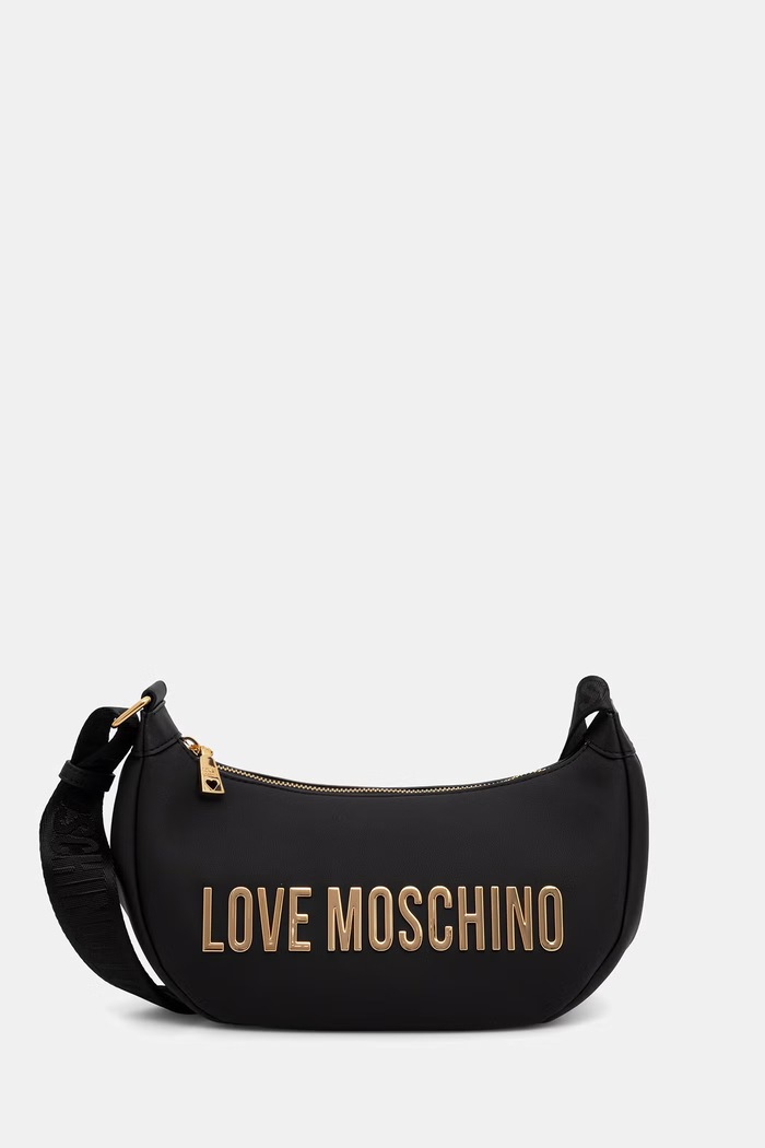 Love Moschino torebka crossbody damska z imitacji skóry czarny JC4245PP1PKD0000