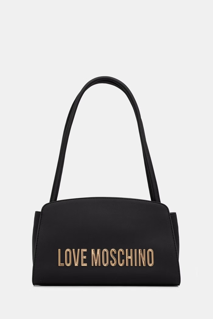 Love Moschino torebka tote damska z imitacji skóry czarny JC4187PP1PKD0000