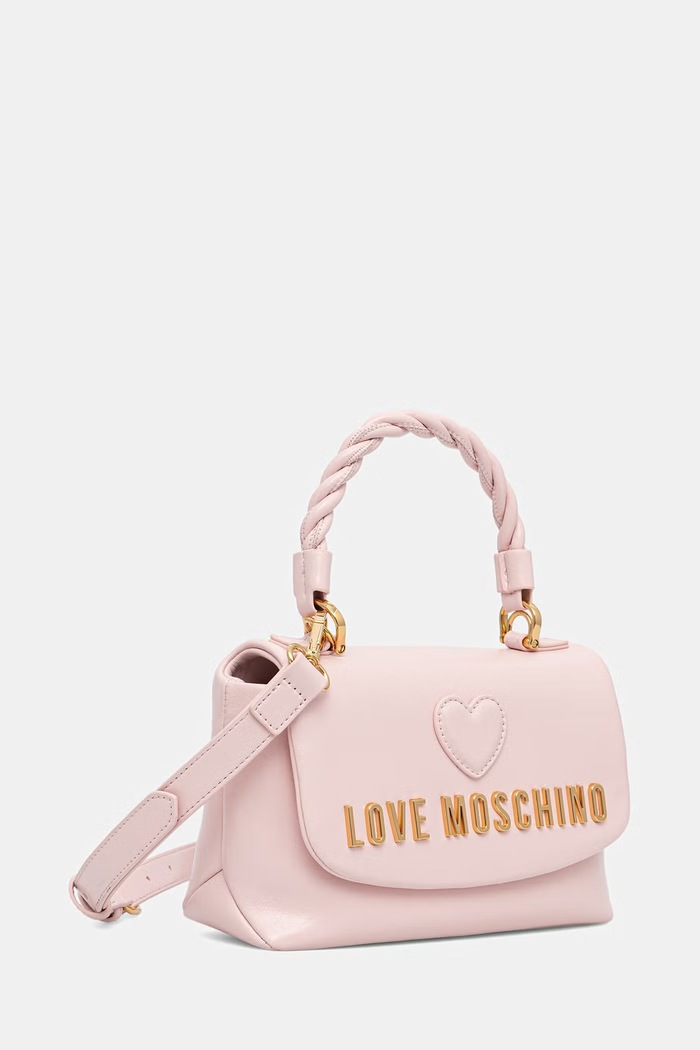 Love Moschino torebka crossbody damska skórzana JC4136PP1PL1160A różowy AW26