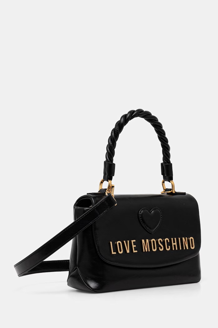 Love Moschino torebka crossbody damska skórzana JC4136PP1PL1100A czarny AW26