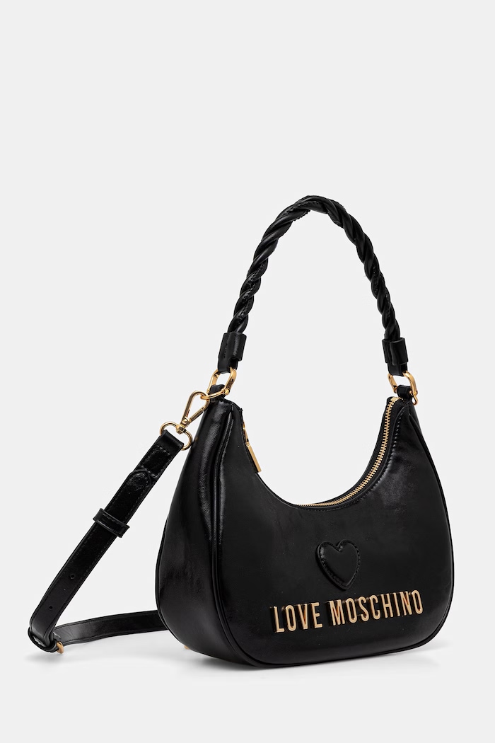 Love Moschino torebka damska skórzana JC4135PP1PL1100A czarny AW26