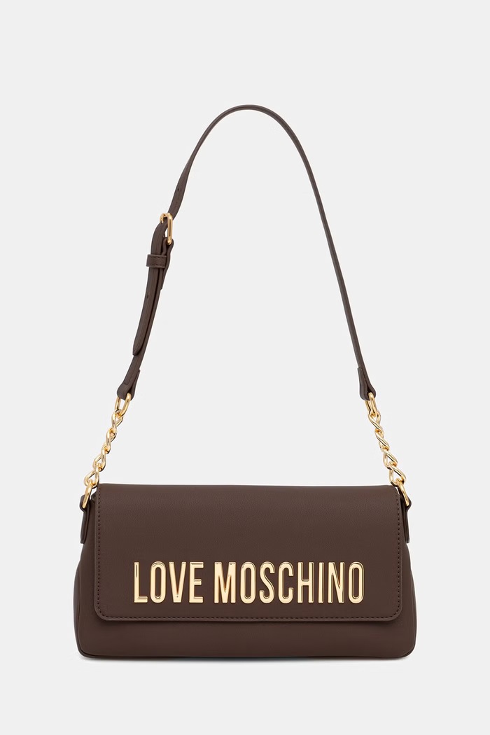 Love Moschino torebka damska z imitacji skóry brązowy JC4109PP1PKD0300
