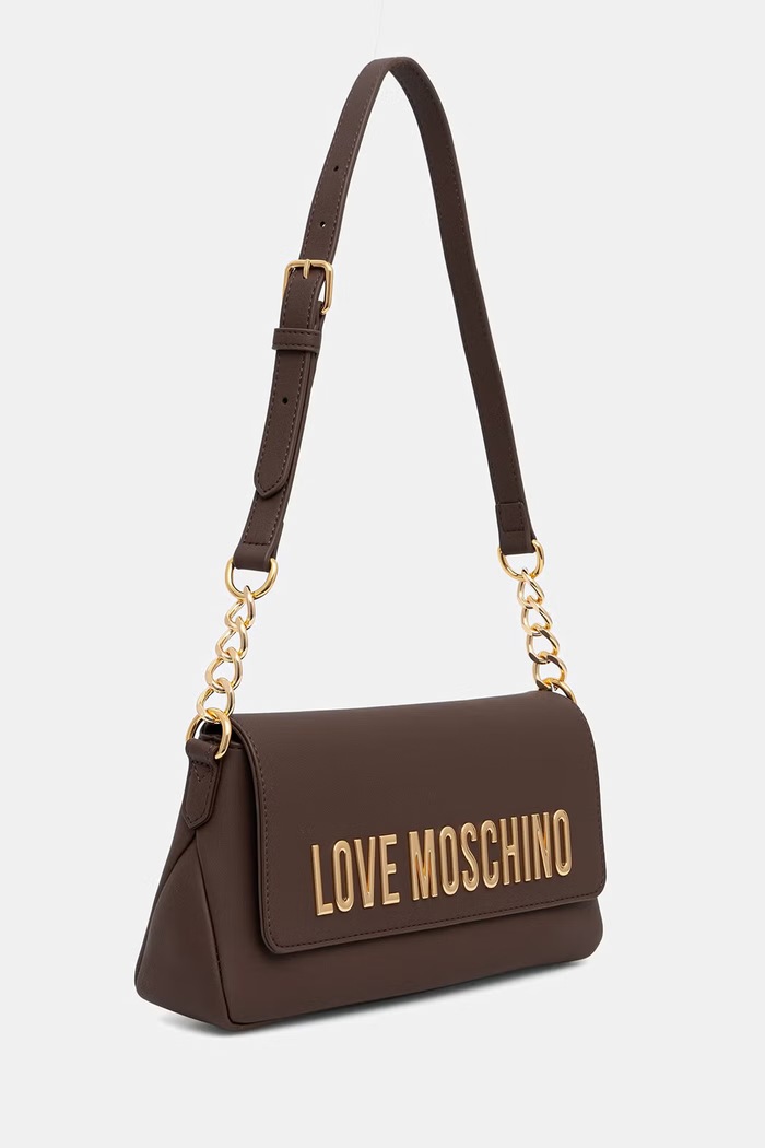Akcesoria Love Moschino torebka damska z imitacji skóry JC4109PP1PKD0300 brązowy