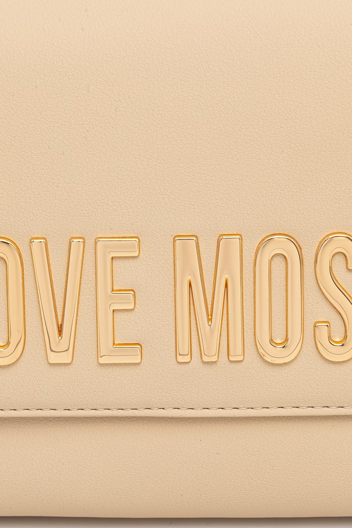 Love Moschino torebka damska z imitacji skóry JC4109PP1PKD0129 beżowy