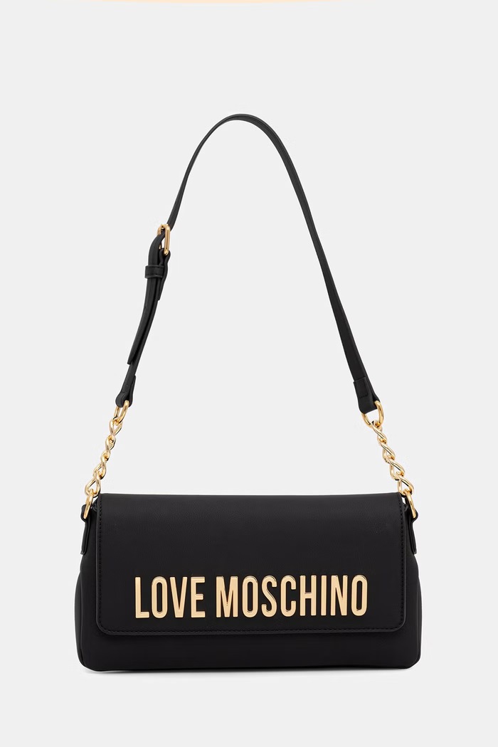 Love Moschino torebka damska z imitacji skóry czarny JC4109PP1PKD0000