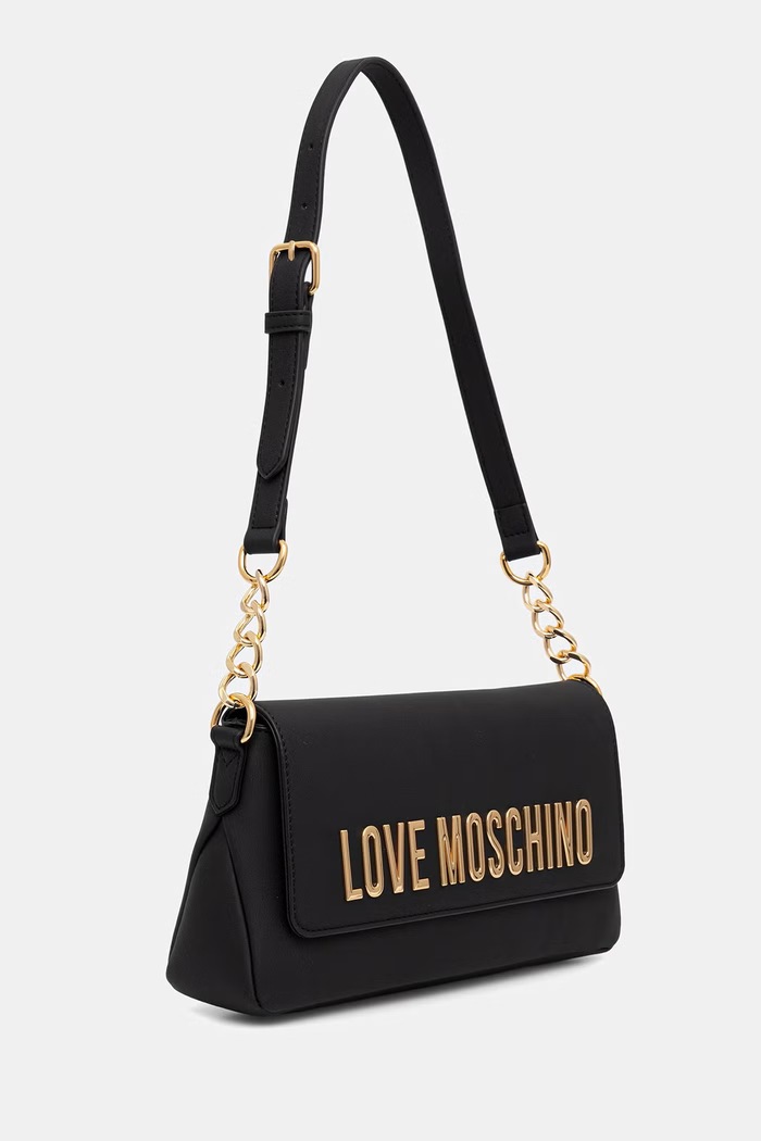 Love Moschino torebka damska z imitacji skóry JC4109PP1PKD0000 czarny AW26