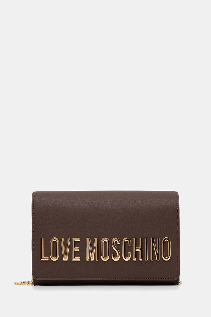 Love Moschino torebka crossbody damska z imitacji skóry brązowy JC4103PP1PKD0300
