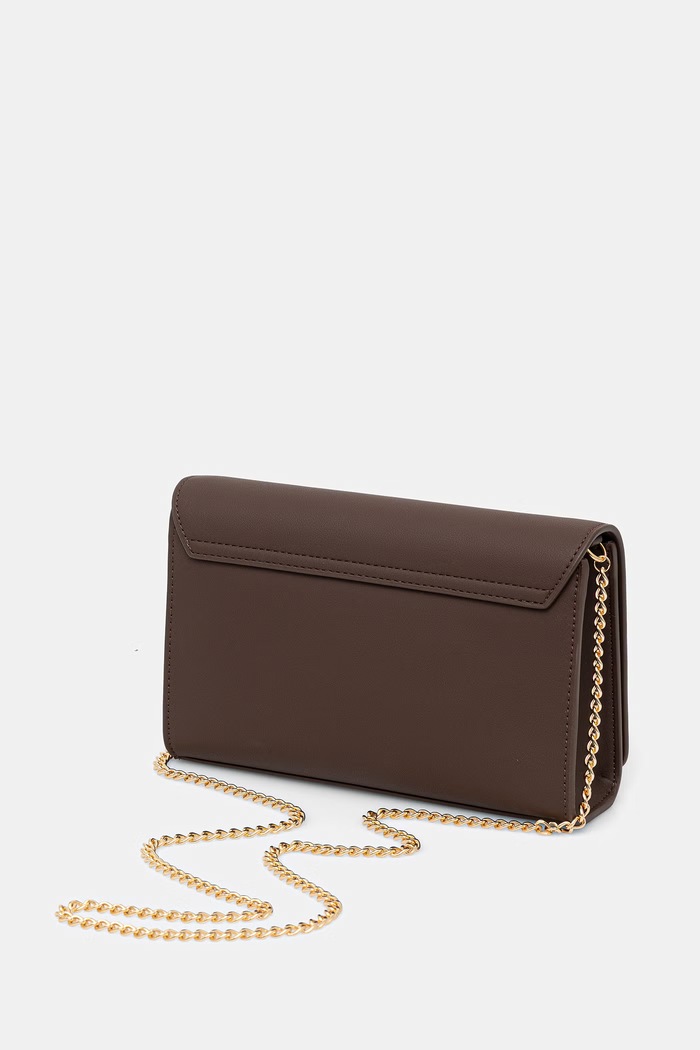 Akcesoria Love Moschino torebka crossbody damska z imitacji skóry JC4103PP1PKD0300 brązowy