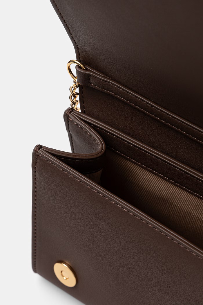 Love Moschino torebka crossbody damska z imitacji skóry JC4103PP1PKD0300 brązowy