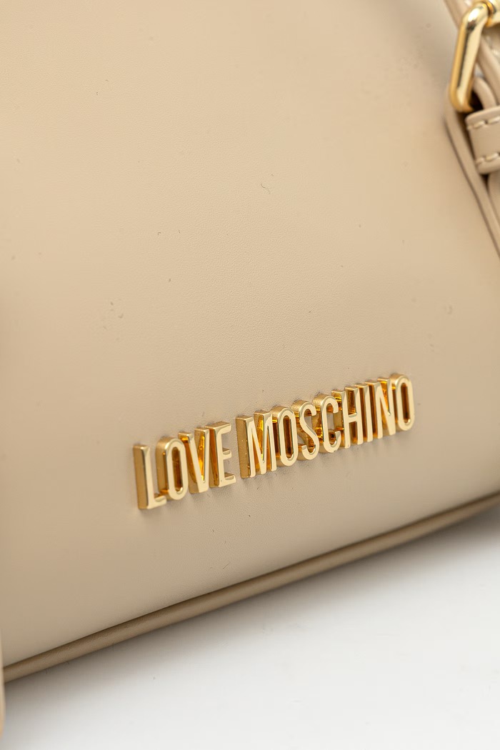 Love Moschino torebka bagietka damska z imitacji skóry beżowy JC4101PP1PLY0129