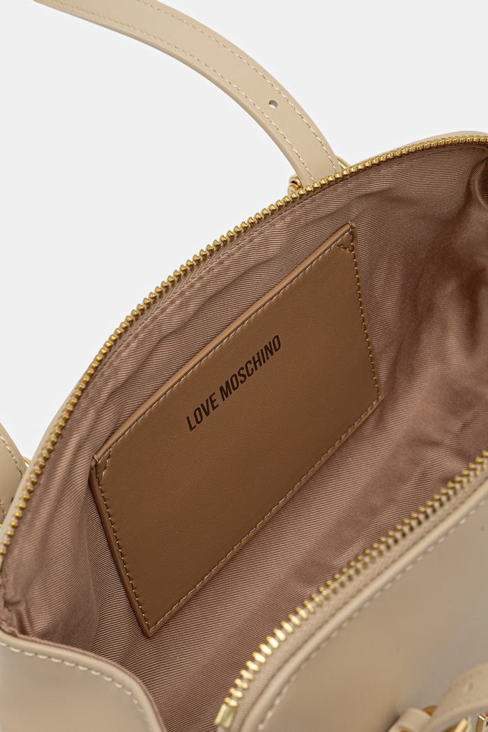 Love Moschino torebka bagietka damska z imitacji skóry JC4101PP1PLY0129 beżowy