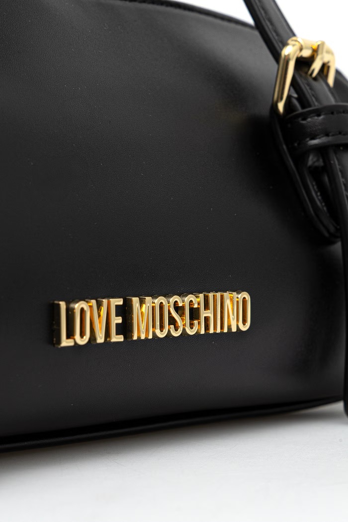 Love Moschino torebka bagietka damska z imitacji skóry czarny JC4101PP1PLY0000