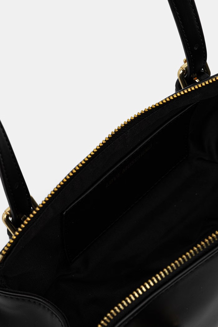 Love Moschino torebka bagietka damska z imitacji skóry JC4101PP1PLY0000 czarny