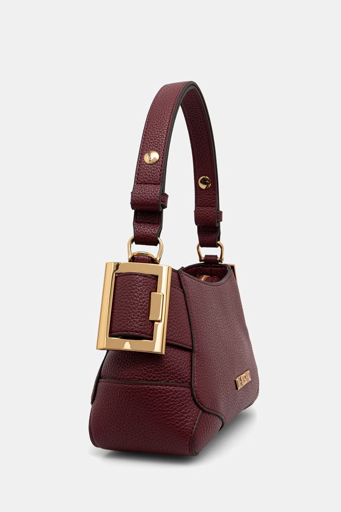 Love Moschino torebka crossbody damska z imitacji skóry JC4098PP1PLT1552 bordowy AW26