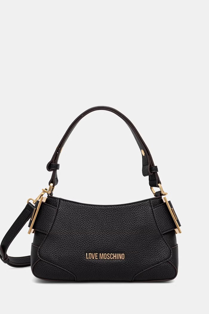 Love Moschino torebka crossbody damska z imitacji skóry czarny JC4098PP1PLT1000